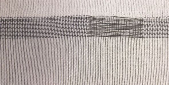 Stofdoek 140g/m² - 2,57 x 50 m - brandvertragend - wit