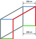Voetbaldoelnetten - 4 mm PP - 7,50 m breed, 2,5 m hoog, diepte 2,00 m boven en 2,00 m onder 