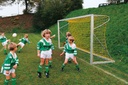 Junioren voetbaldoelnetten - 4 mm PP - 5,15 m breed, 2,05 m hoog, diepte 0,80 m boven en 1,50 m onder 
