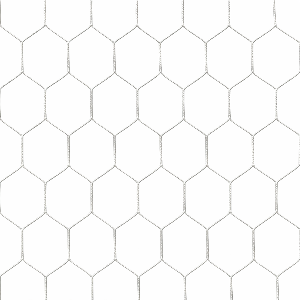 Handbal / Zaalvoetbal doelnetten 6-hoekige mazen - 3,75 mm PP - 3,10 m breed, 2,10 m hoog, diepte 0,80 m boven en 1,00 m onder - wit