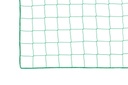 Zaalhockey doelnetten - 2.5 mm PP - maas 2,5 cm - 3,10 m breed, 2,10 m hoog, diepte 0,80 m boven en 1,00 m onder - groen - met elastiek voor de bevestiging