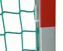 Zaalhockey doelnetten - 2.5 mm PP - maas 2,5 cm - 3,10 m breed, 2,10 m hoog, diepte 0,80 m boven en 1,00 m onder - groen - met elastiek voor de bevestiging