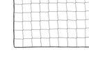 Volleybal trainingsnet - 2 mm PE - maas 10 cm - hoogte 1,00 m, lengte 9,50 m- zwart - met staalkabel 11,70 m lang