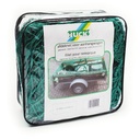 Aanhangwagen afdeknet - 3 mm PP - maas 45 mm - 2.00 m x 3.00 m - groen - inclusief 6 mm elastiek