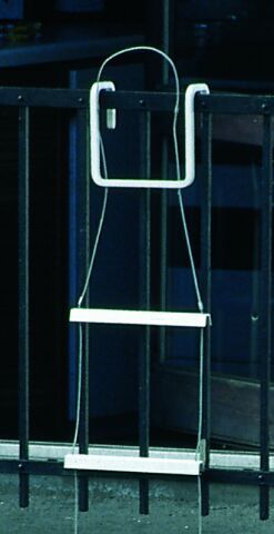 Vluchtladder 12m - alu sporten 33 cm