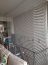 Net - 3 mm PP knooploos -maas 4,5 cm - omzoomd