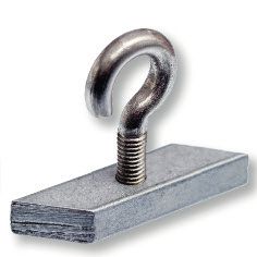 Edelstahlhaken mit Aluminium-Diamantblockmutter