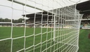 Eco football goal nets - 4 mm PLA - 7.50 m wide, 2.5 m high, depth 2.00 m above and 2.00 m below - white