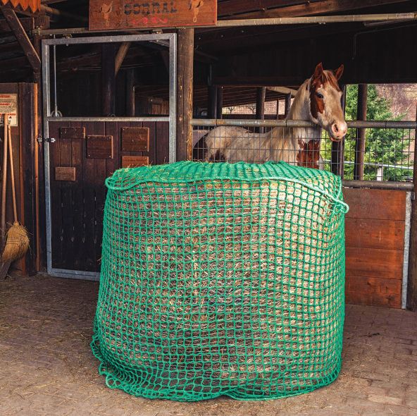 Hooinet voor balen - PP 5 mm - maas 45mm - 1.5m x 1.5m x 1.5m - groen