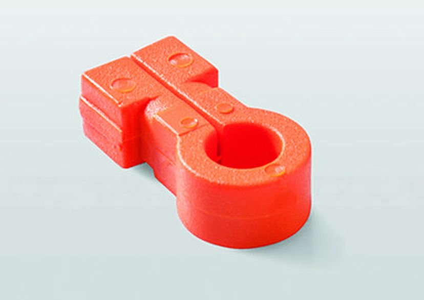 Kunststoff-Netzhaken Omega - 10 Stück - orange