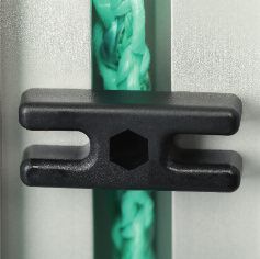 Kunststoff-Netzhaken H-Modell - 10 Stück - schwarz