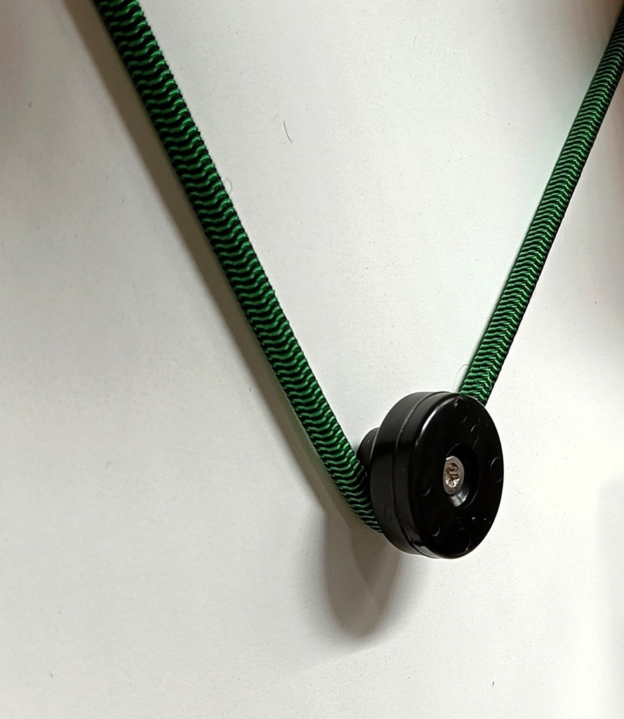 Plastic tension washer, complete with screw and plug