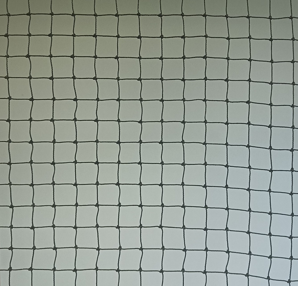 filet - 1,2 mm PE noués - 3 x 5 x 380d - maille 2,5 cm- noir - bordé