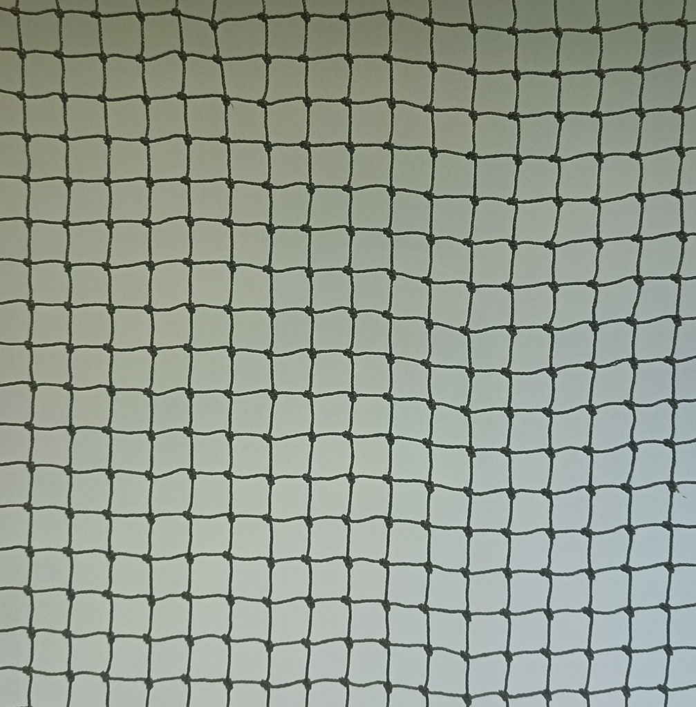 filet - 1,2 mm PE noués - 3 x 5 x 380d - maille 2 cm- noir - bordé