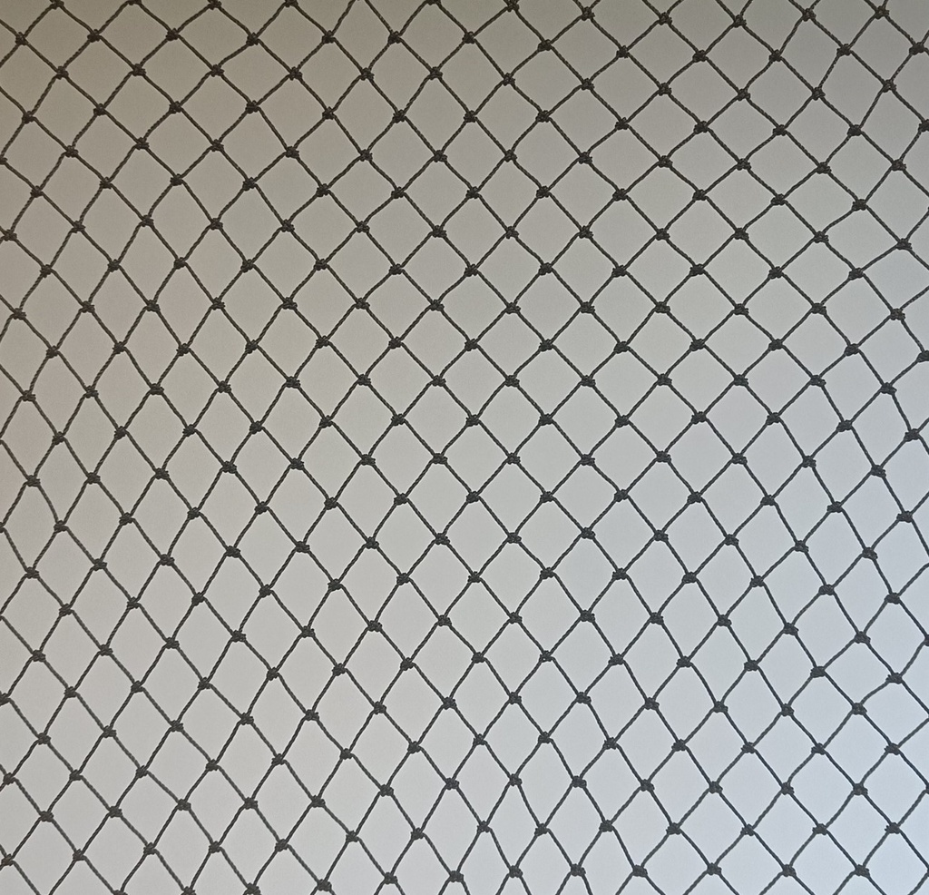 filet - 1,2 mm PE noués - 3 x 5 x 380d - maille losange 2 cm - noir - non bordé