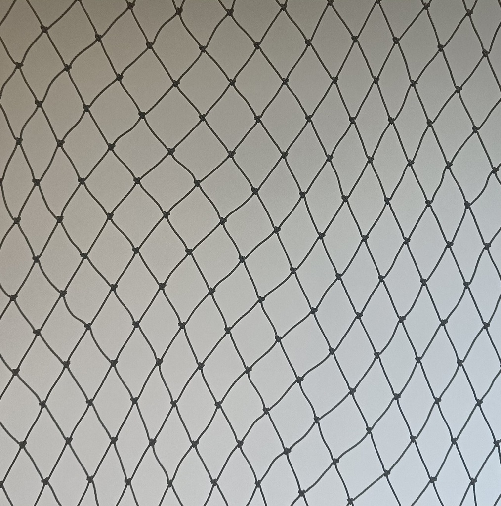 filet - 1,2 mm PE noués - 3 x 5 x 380d - maille losange 3 cm - noir - non bordé