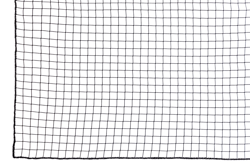 Net - 2 mm PP knotless - mesh 3 cm - black - bordered