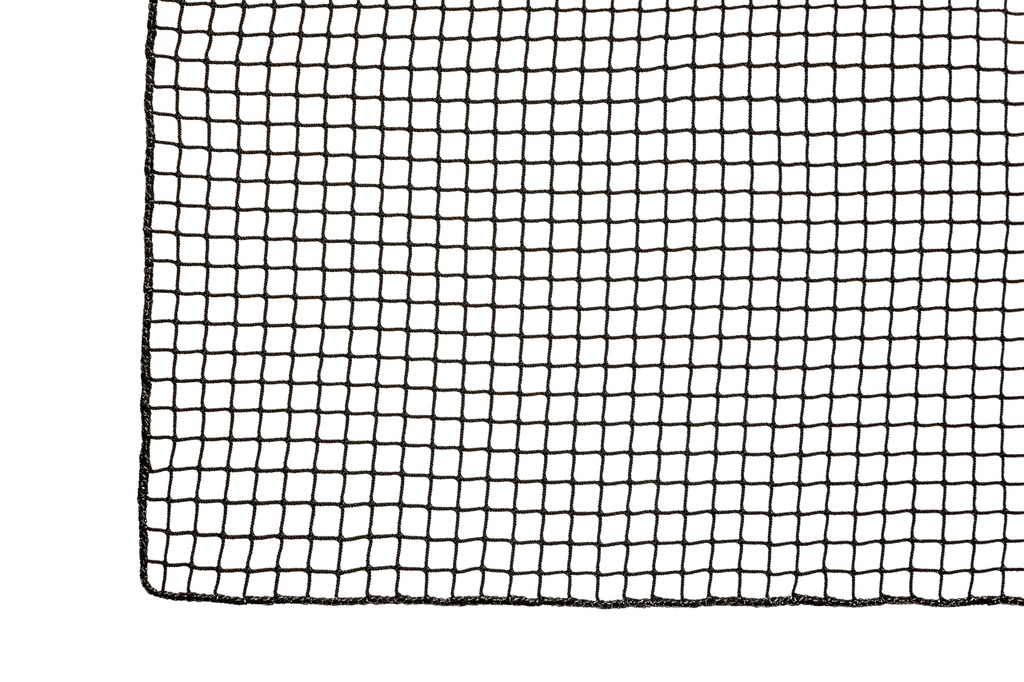Net - 3 mm PP knotless - mesh 3 cm - black - bordered