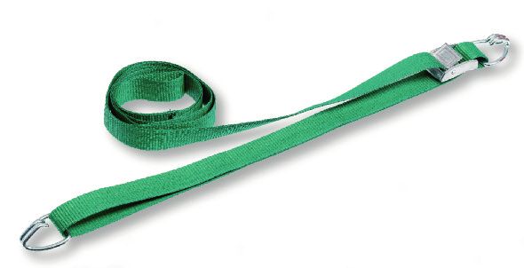 Sangle de tension over fermeture à blocage - sangle en PES - largeur 25 mm - longueur 100 cm avec boucle à tirer, fermeture à blocage et deux crochets de fixation - capacité de réglage de 15 à 60 cm