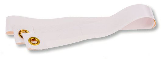 Tennis adjuster tape made of coated nylon - white