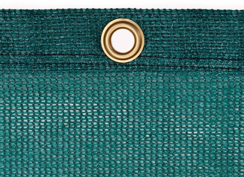 Tennis windbreak net - 150 g/m² PE - 12m x 2 m - dark green - incl. simplex hooks