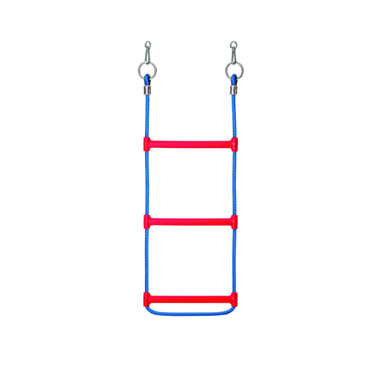 Touwladder - 16 mm Hercules - 3 kunststof sporten/meter - blauw