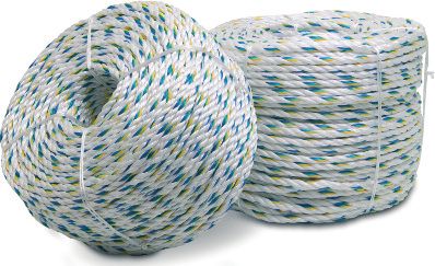 Corde polysteel - 12 mm - charge de rupture 15 kN - paquet de 20 pièces de 2.50m - blanc