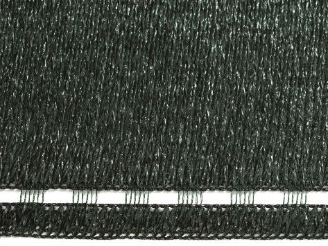 Filet brise-vue 95% PE tricotée avec rangée d'oeillets renforcés - 25 x 1.50m - vert foncé