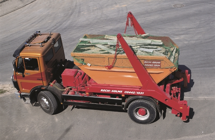 Container afdeknet - 3 mm PP - maas 4,5 cm - 3,5 m x 8 m 