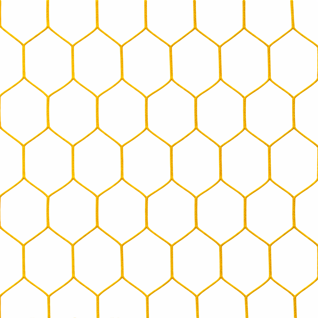 Junior football goal nets 6-sided mesh - 3.5 mm PP - 5.15 m wide, 2.05 m high, depth 1.00 m above and 1.00 m below