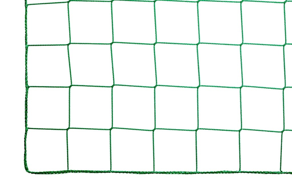 Junior football goal nets - 3mm PP - 5.15m wide, 2.05m high, depth 0.80m above and 1.50m below