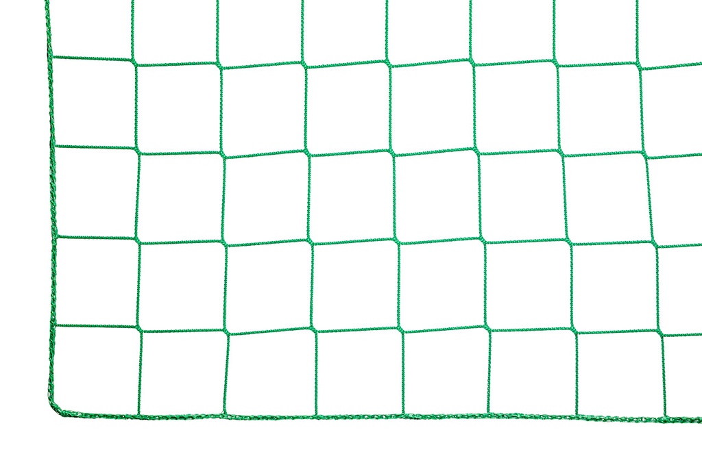 Net - 3 mm PP knooploos - maas 10 cm - omzoomd