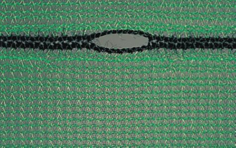 Gerüstnetz - 120 g/m² - PE - 3,07 m x 50 m - Knopflochstreifen alle 75 cm