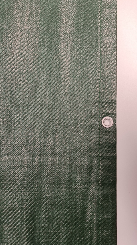 Zichtdoek 100% PP geweven met zeilringen - 50 x 2.00m