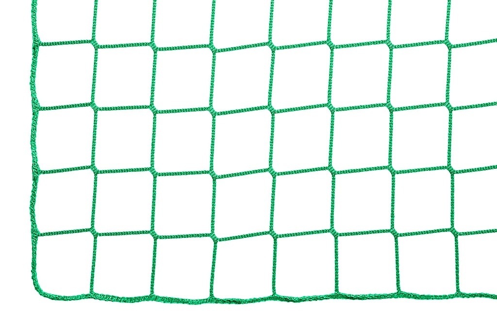 Seitenwand-Sicherheitsnetz nach EN1263-1 - Typ U - Klasse A2 - 5 mm PP - Energieabsorption ± 9,0 kJ - Mindestbruchfestigkeit 3,2 kN - Maschenweite 10 cm - 2,00 m x 5 m