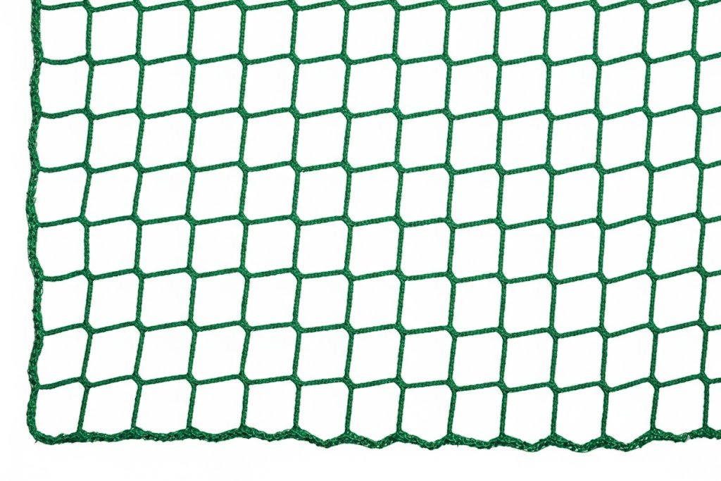 Zijwandveiligheidsnet conform EN1263-1- type U - klasse A1 - 5 mm PP - energie opname ± 9,0 kJ - minimale breeksterkte 3,2 kN - maas 6 cm - 2,00 m x 5 m 
