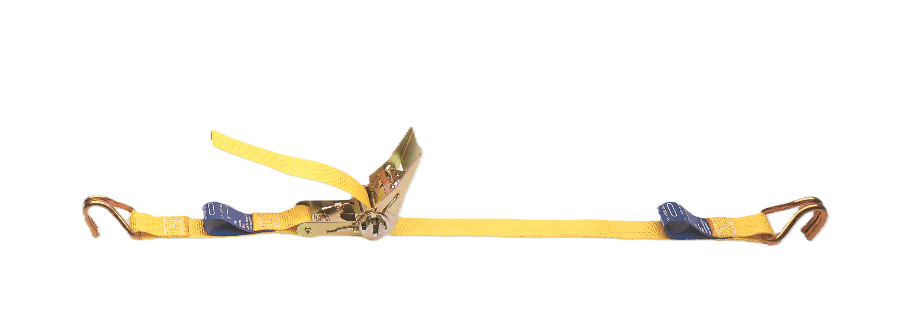Sangle d'arrimage en 2 parties - 25mm - avec tendeur léger - crochets simple - 800 kg