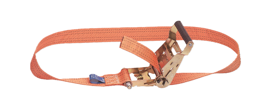 Lashing strap in 1 piece - 50 mm - with heavy-duty ratchet - 5000 kg