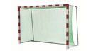 Hallenhockey-Tornetze - 4 mm PP - Maschenweite 4,5 cm - 3,10 m breit, 2,10 m hoch, Tiefe 0,80 m oben und 1,00 m unten - grün - mit Gummizug zur Befestigung