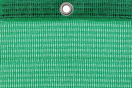[785-01] Covering mesh - 550 g/m² PP - bordered with eyelets every 50 cm - green