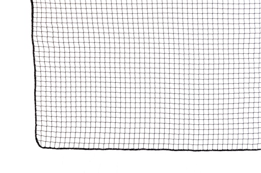 [6000-06] Badminton-Trainingsnetz 1,2 mm PP - Maschenweite 1,8 cm - Wunschlänge, Höhe 0,76 m - schwarz