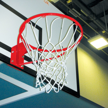 [224-02] Basketbal wedstrijdnet - 4 mm nylon - wit