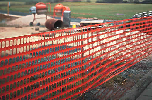 [7004-03] Filets de chantier - 1 m x 50 m - 110 g/m² - PP - anti-UV - orange