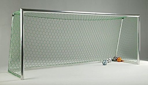 Football goal nets 6-sided mesh - 3.5 mm PP - 7.50 m wide, 2.5 m high, depth 0.80 m above and 2.00 m below