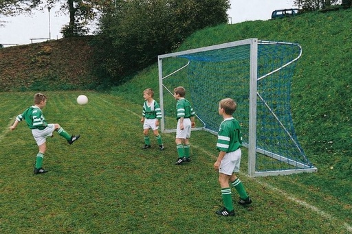 Junior-Fußballtornetze - 3mm PP - 5,15m breit, 2,05m hoch, Tiefe 0,80m oben und 1,50m unten