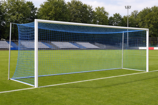 Fußballtornetze - 3 mm PP - 7,50 m breit, 2,5 m hoch, Tiefe 1,00 m oben und 2,25 m unten
