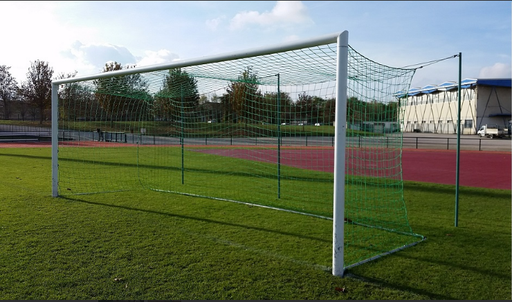 Fußballtornetze - 3 mm PP - 7,50 m breit, 2,5 m hoch, Tiefe 2,00 m oben und 2,00 m unten