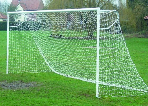 Filets de but de football- 7,50 m x 2,50 m - profondeur haut 0,80 m, bas 1,50 m - 4 mm PP