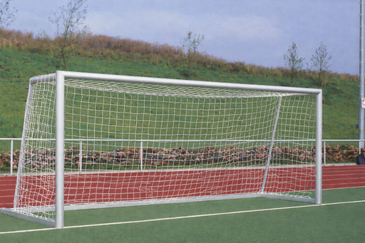 Junioren voetbaldoelnetten - 5 mm PP - 5,15 m breed, 2,05 m hoog, diepte 0,80 m boven en 1,50 m onder 