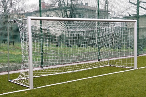 [15015-02] filets de but de football diablotins eco - 5,15 m x 2,05 m - profondeur haut 0,80 m, bas 1,50 m - 4 mm PLA - blanc